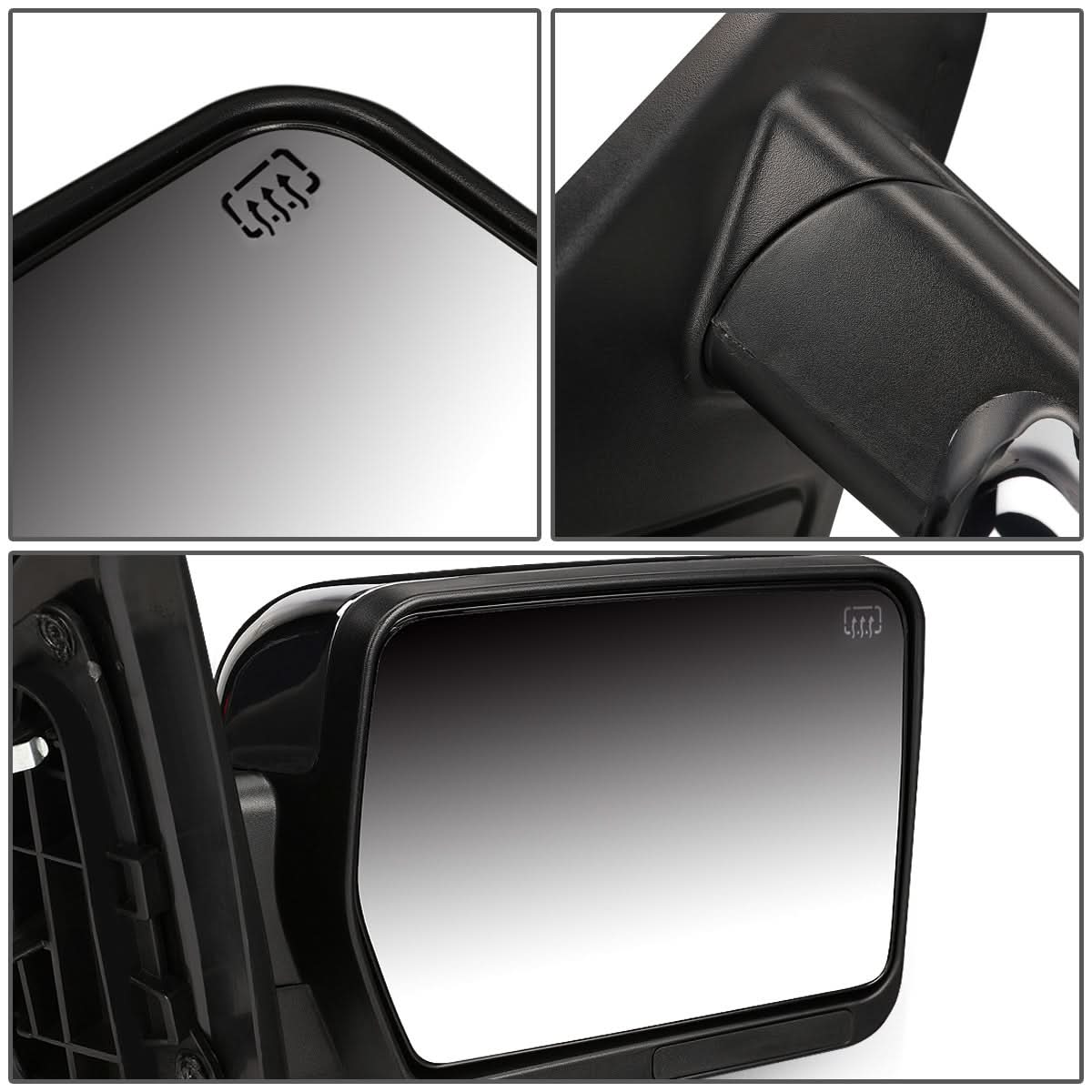 2004-2014 Ford F-150 Right Towing Mirror - Powered Heated Chrome