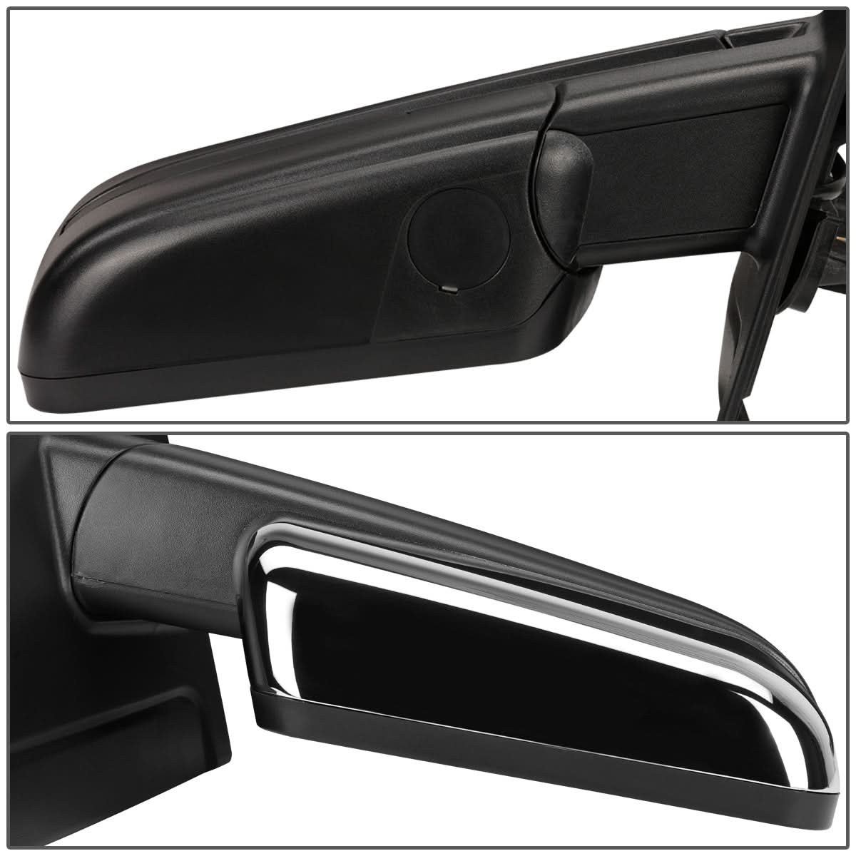 04-14 Ford F-150 Manual Towing Mirror - Right Chrome