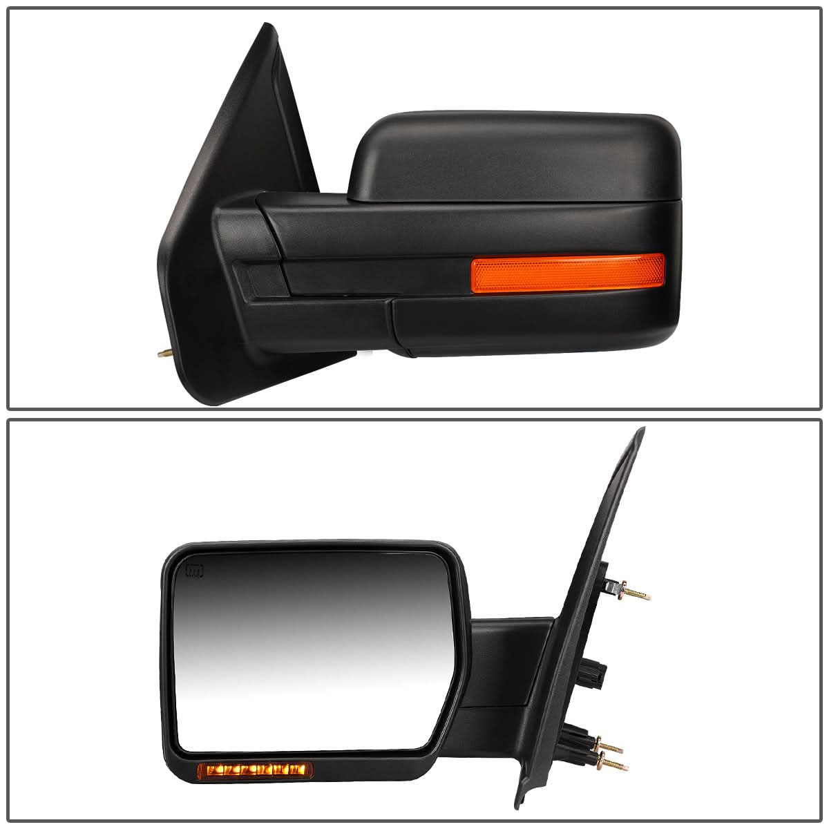 2004-2014 Ford F-150 Left Towing Mirror - Powered Heated Amber Signal