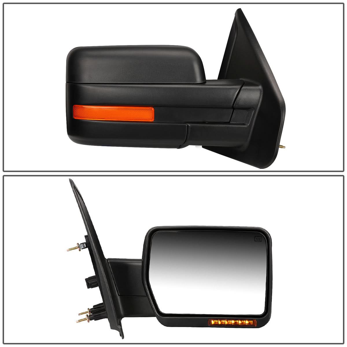 04-14 Ford F-150 Right Towing Mirror - Powered Heated Amber Signal