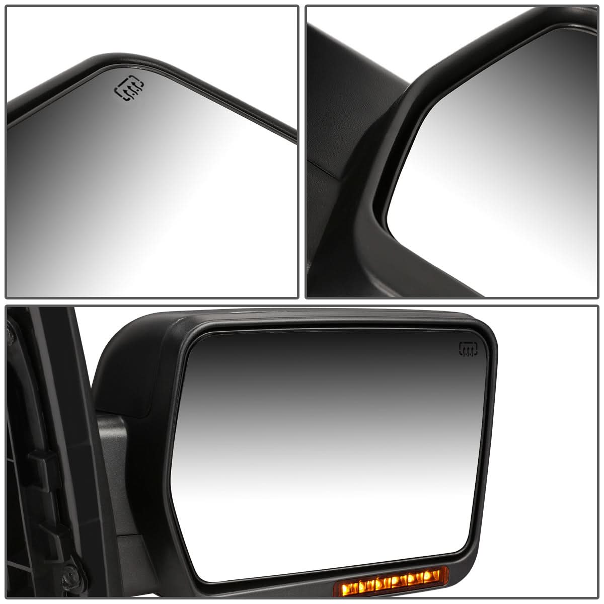 04-14 Ford F-150 Right Towing Mirror - Powered Heated Amber Signal