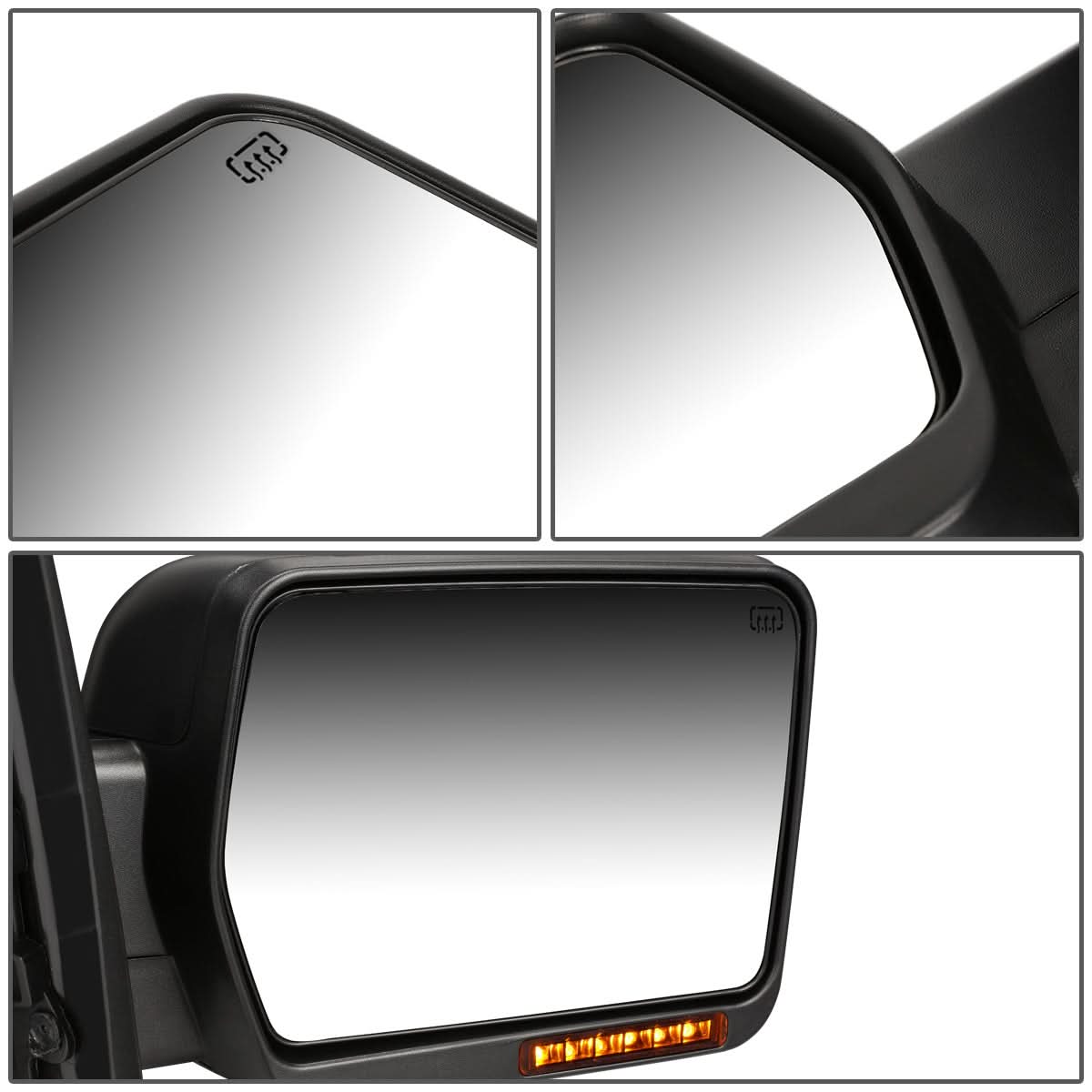 2004-2014 Ford F-150 Right Towing Mirror - Powered Heated Chrome