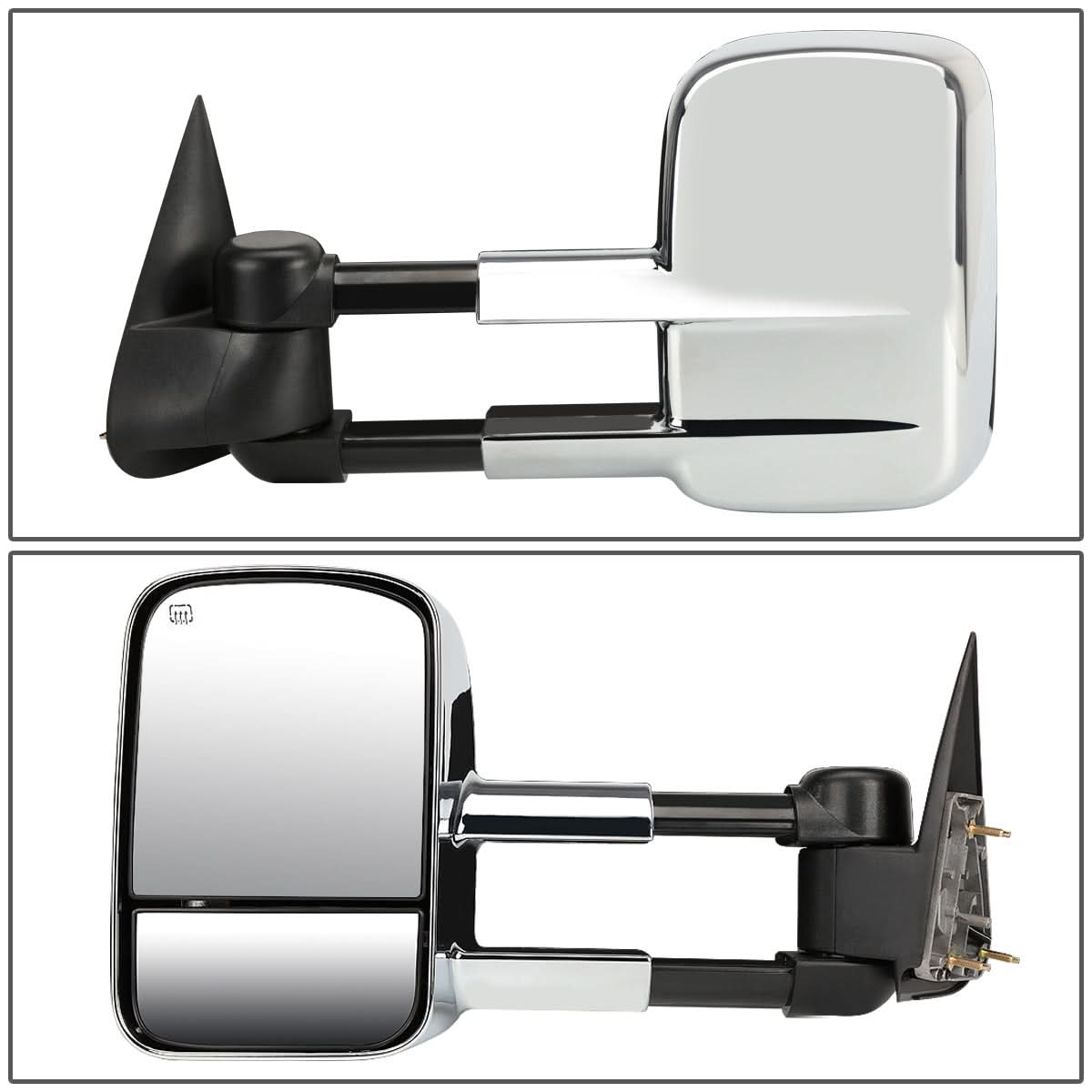 1999-2002 Chevrolet Silverado GMC Sierra Towing Mirrors Chrome Heated