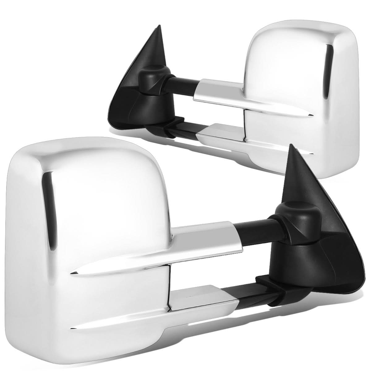 88-02 Chevrolet C/K Pickup Power Towing Mirror Pair Chrome