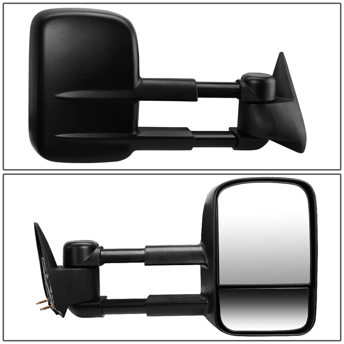 88-02 Chevrolet C/K Manual Towing Mirror Right Side Black
