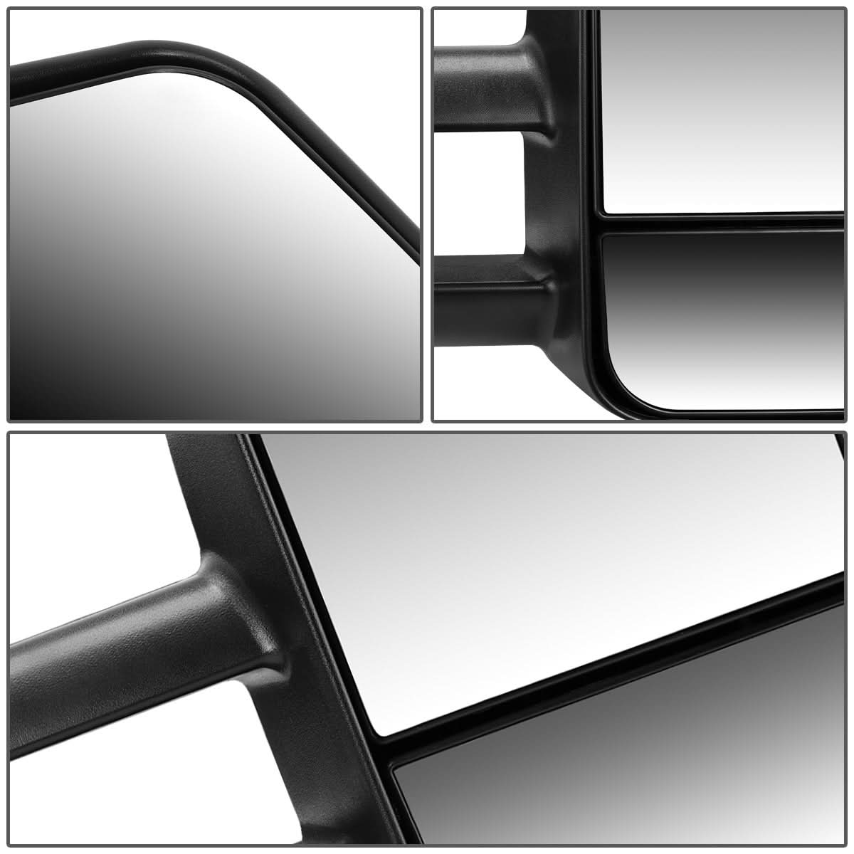 88-02 Chevrolet C/K Manual Towing Mirror Right Side Black