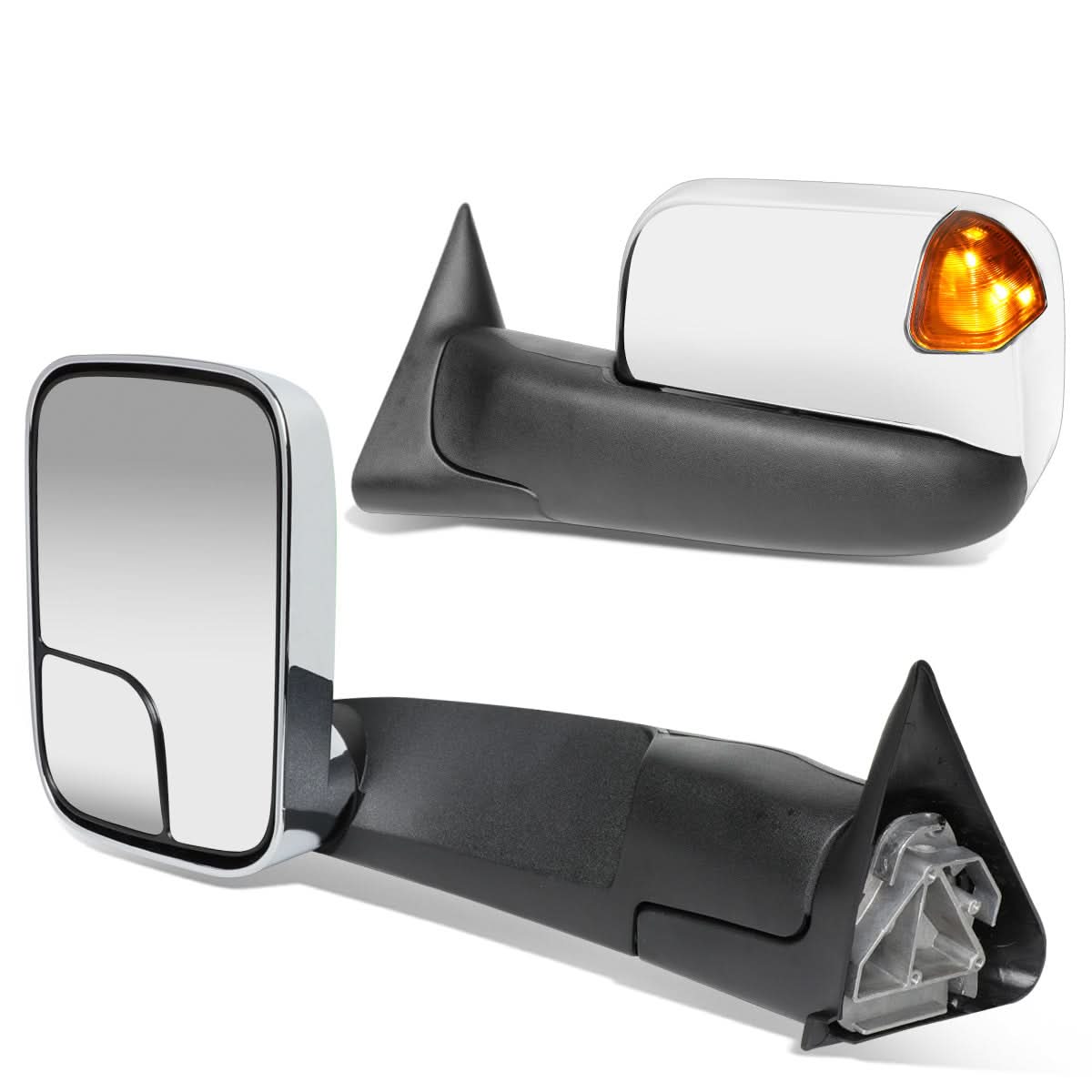 94-02 Dodge Ram Powered LED Towing Mirrors - Chrome Pair