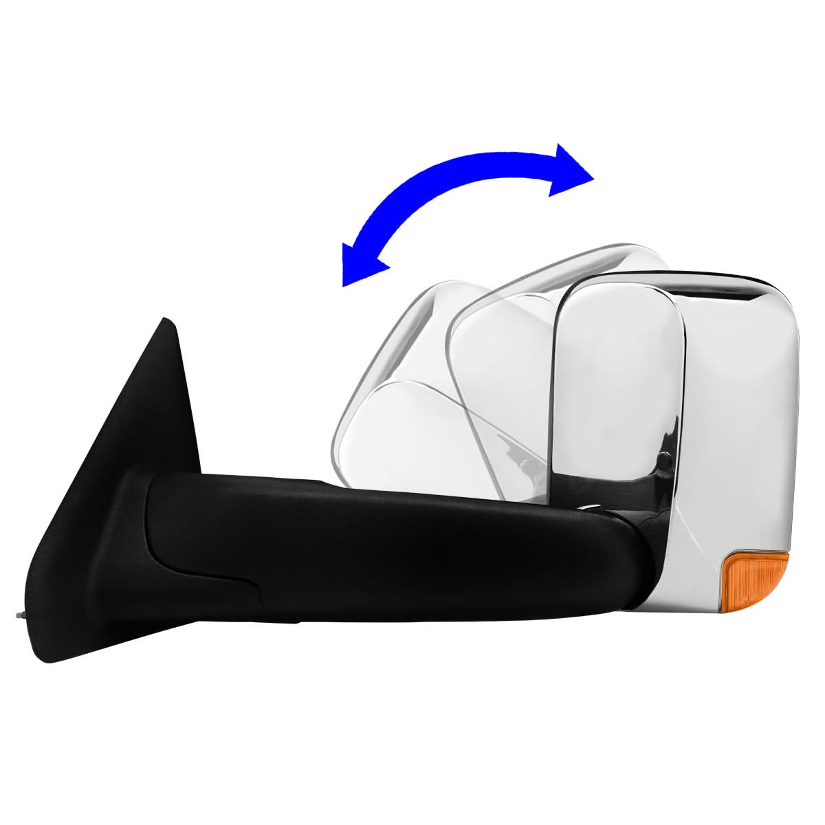 94-02 Dodge Ram Powered LED Towing Mirrors - Chrome Pair