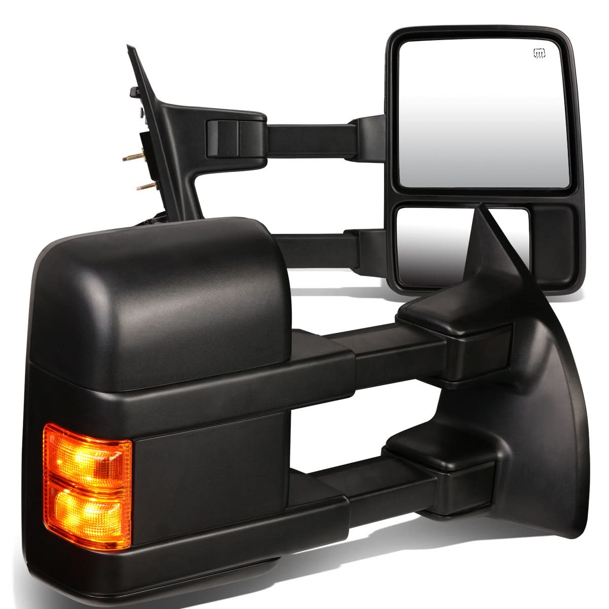 99-07 Ford F-250 F-350 F-450 F-550 Super Duty Towing Mirrors - Powered