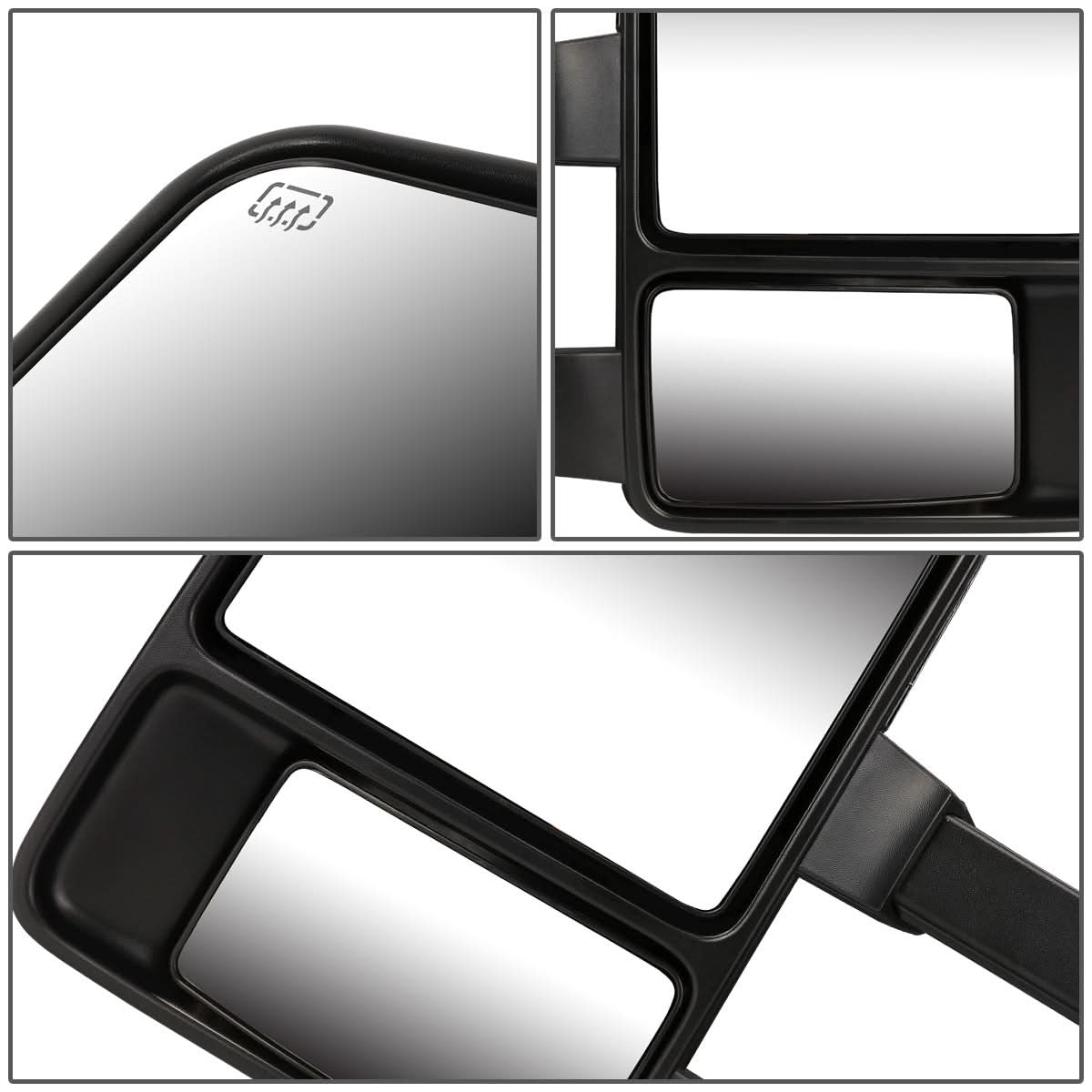99-07 Ford F-250 F-350 F-450 F-550 Super Duty Towing Mirrors - Powered