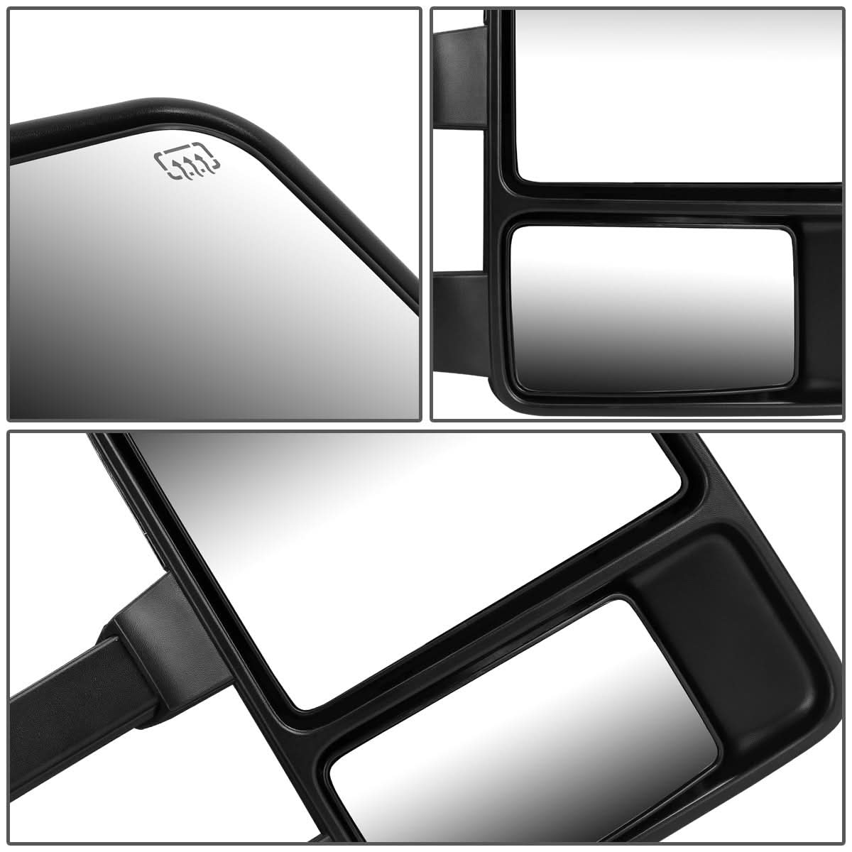 99-07 Ford F-250 F-350 F-450 F-550 Super Duty Powered Heated Towing Mirror