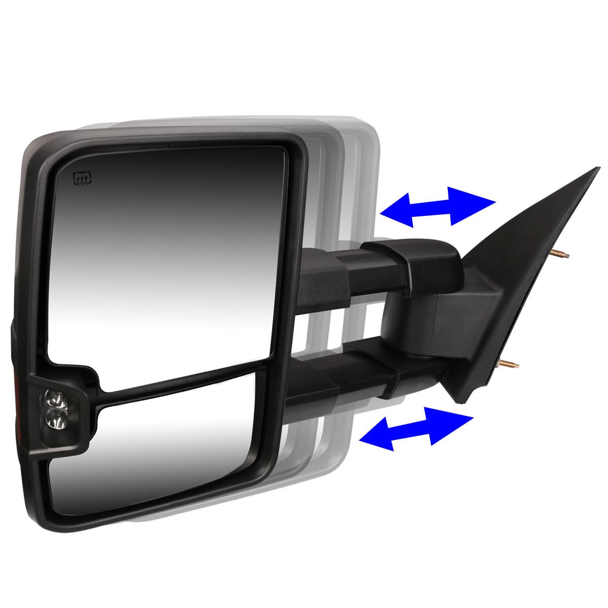 99-06 Chevy Silverado GMC Sierra Powered Heated LED Towing Mirrors