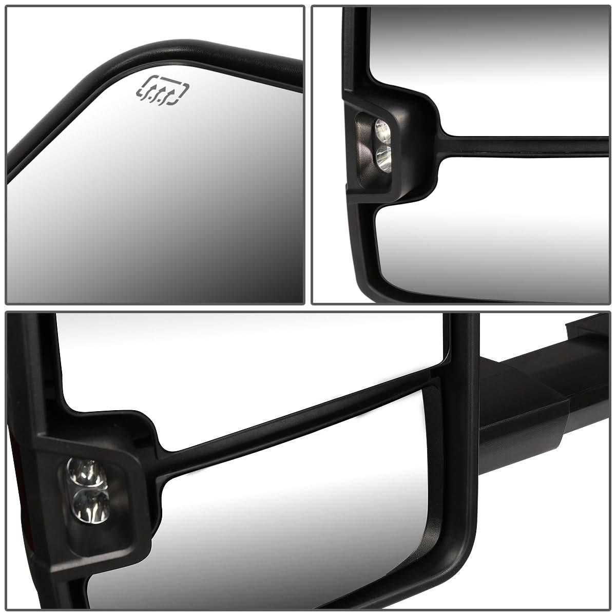 99-06 Chevy Silverado GMC Sierra Powered Heated LED Towing Mirrors