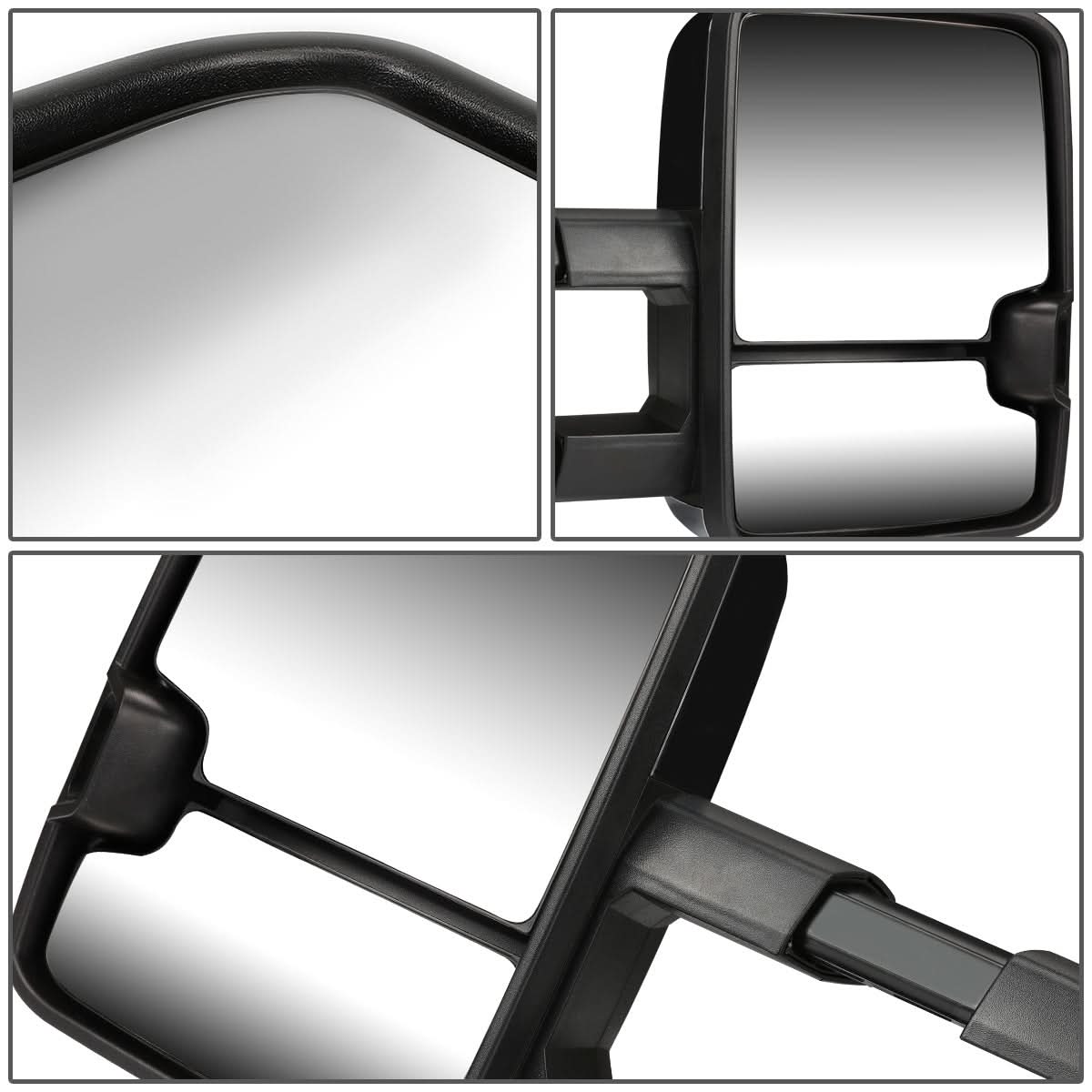 88-02 Chevrolet GMC C/K Tahoe Yukon Towing Mirrors Powered LED Chrome