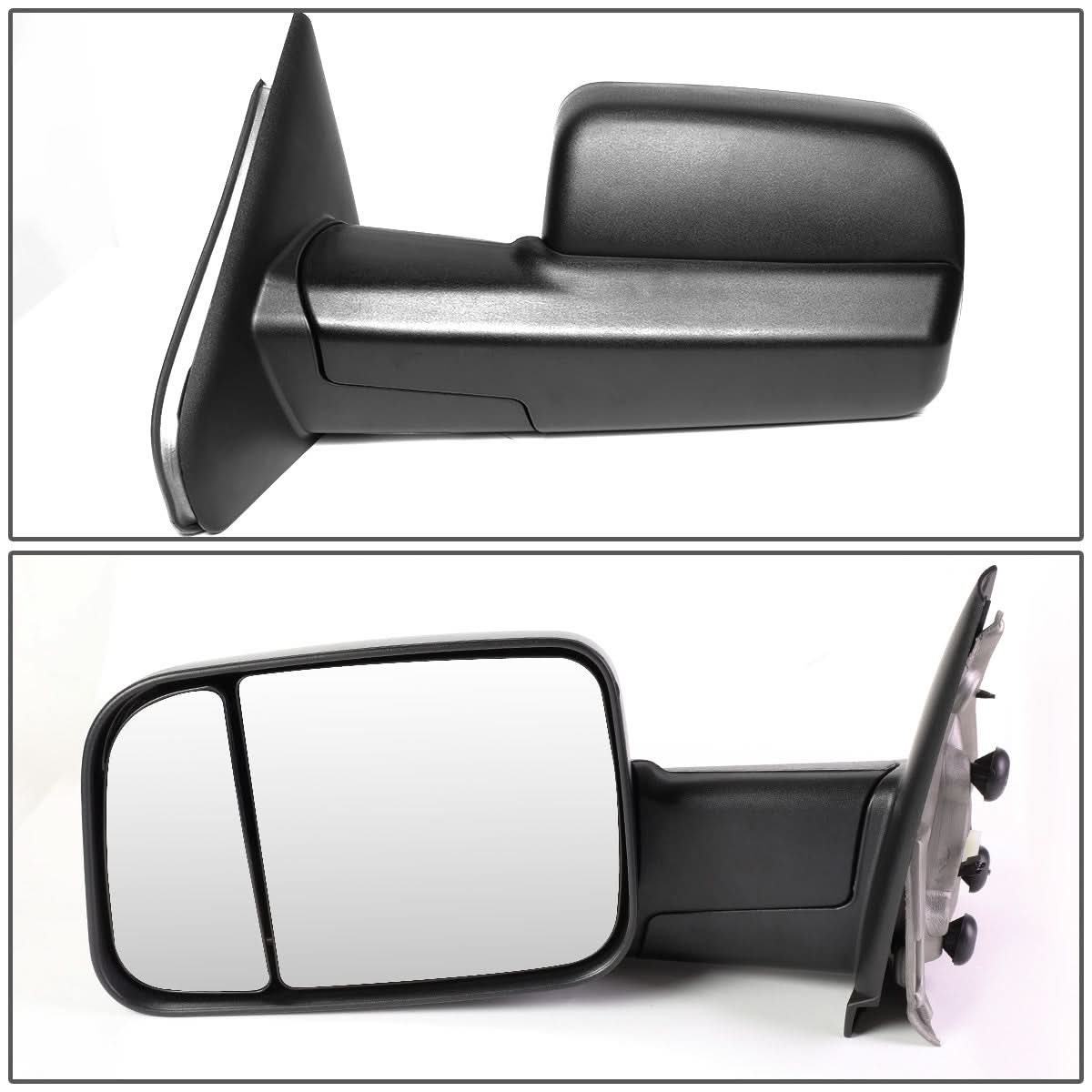02-08 Dodge Ram 1500 03-09 Ram 2500 3500 Manual Heated Towing Mirrors