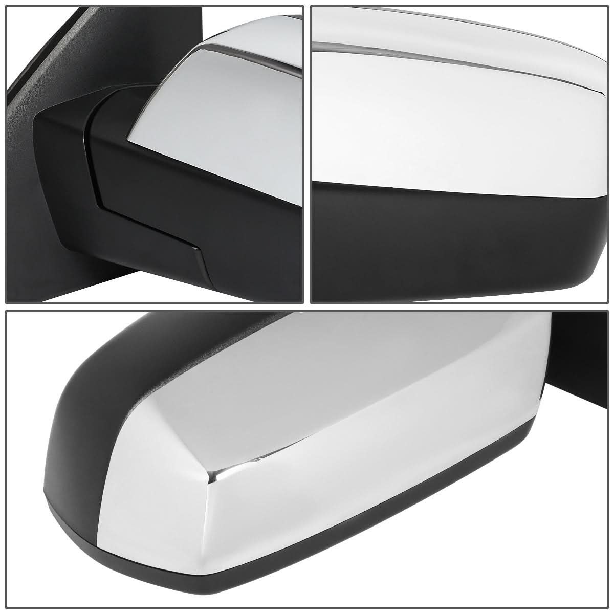 14-18 Chevy Silverado GMC Sierra Towing Mirror Left Powered Heated Chrome