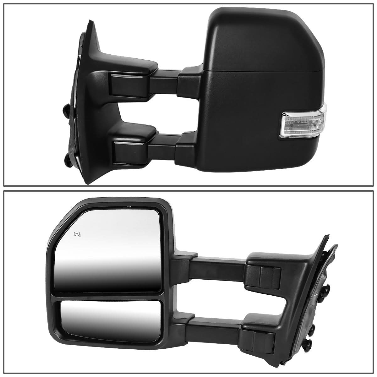 99-07 Ford F-250 F-350 F-450 F-550 Powered Heated LED Towing Mirrors