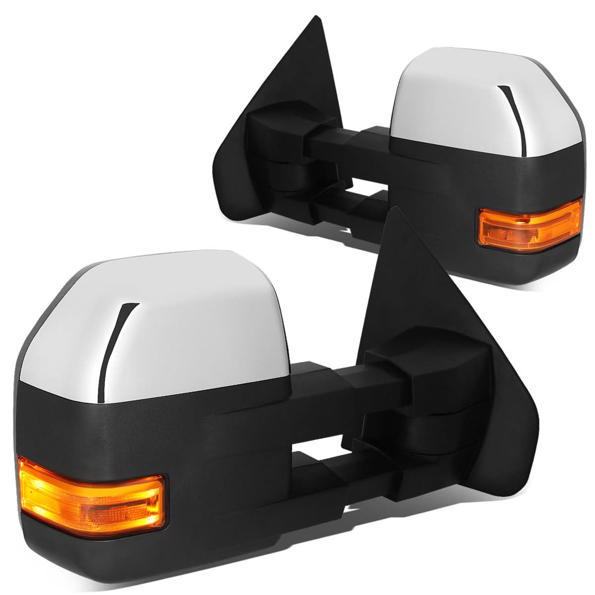 2004-2014 Ford F-150 Manual Towing Mirrors w/ Puddle Light & LED Signal