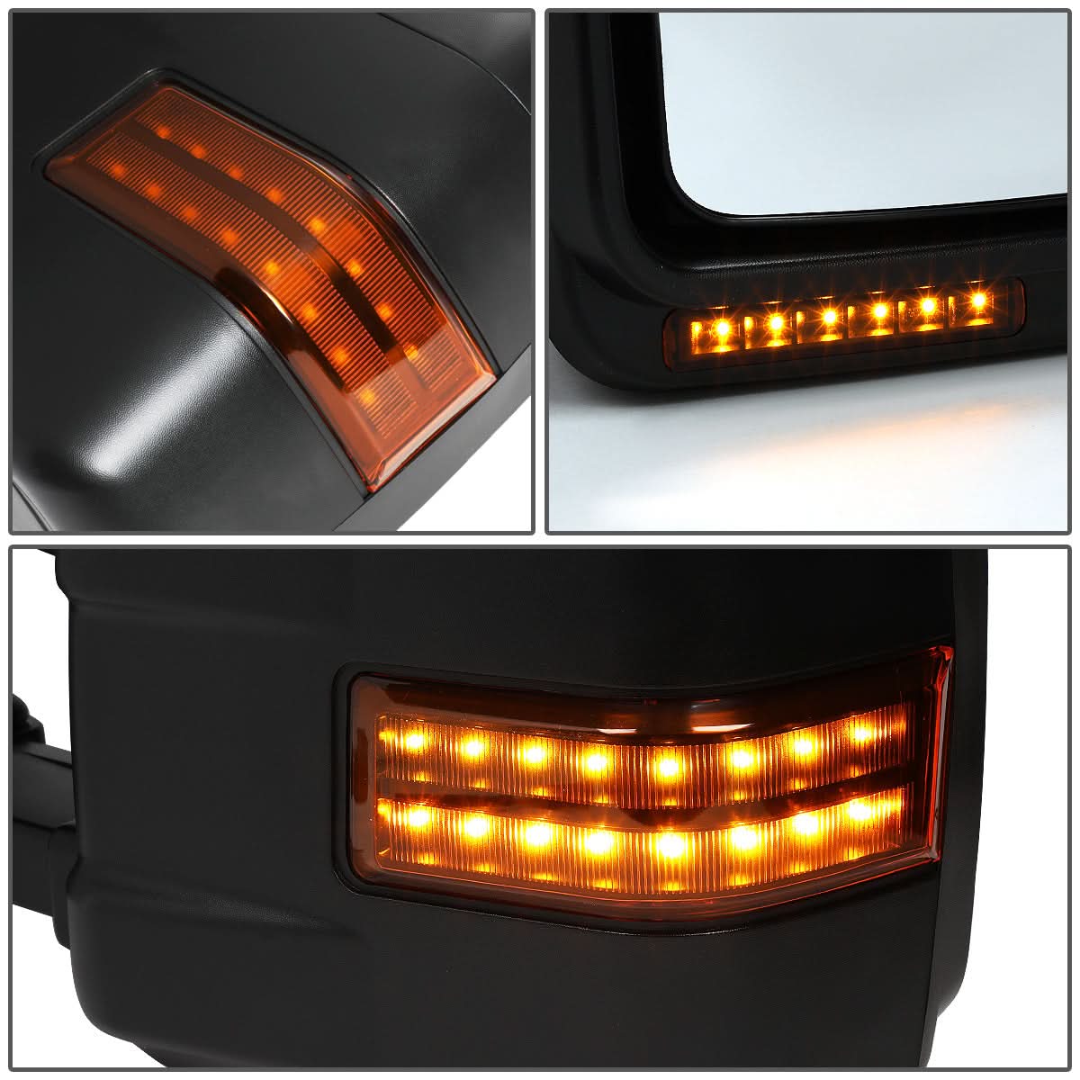 08-16 Ford F-250 F-350 F-450 F-550 Manual Towing Mirrors w/ LED Signal