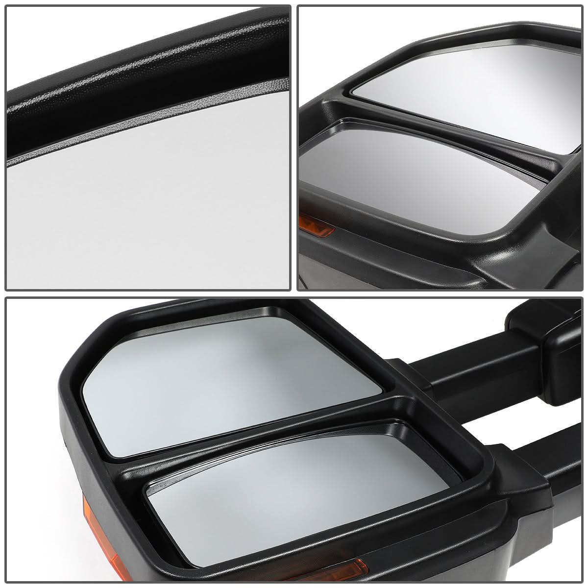08-16 Ford F-250 F-350 F-450 F-550 Super Duty Manual Towing Mirrors LED