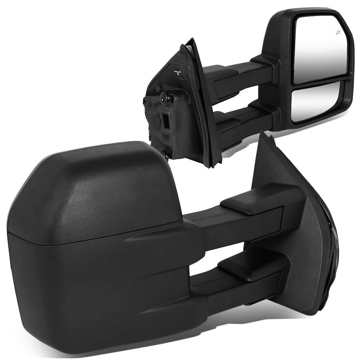 2015-2018 Ford F-150 OE Style Towing Mirrors - Powered Heated Black
