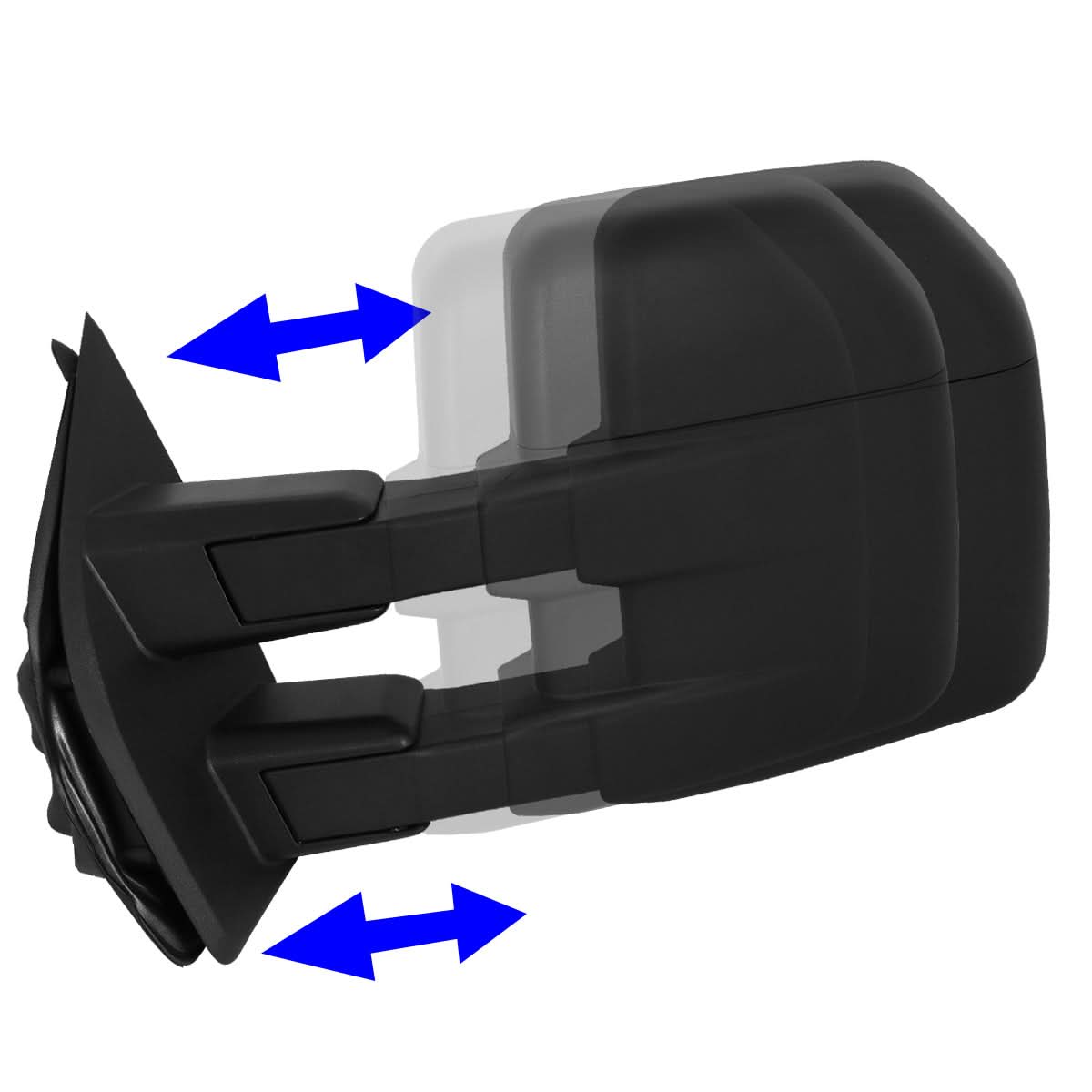 2015-2018 Ford F-150 OE Style Towing Mirrors - Powered Heated Black