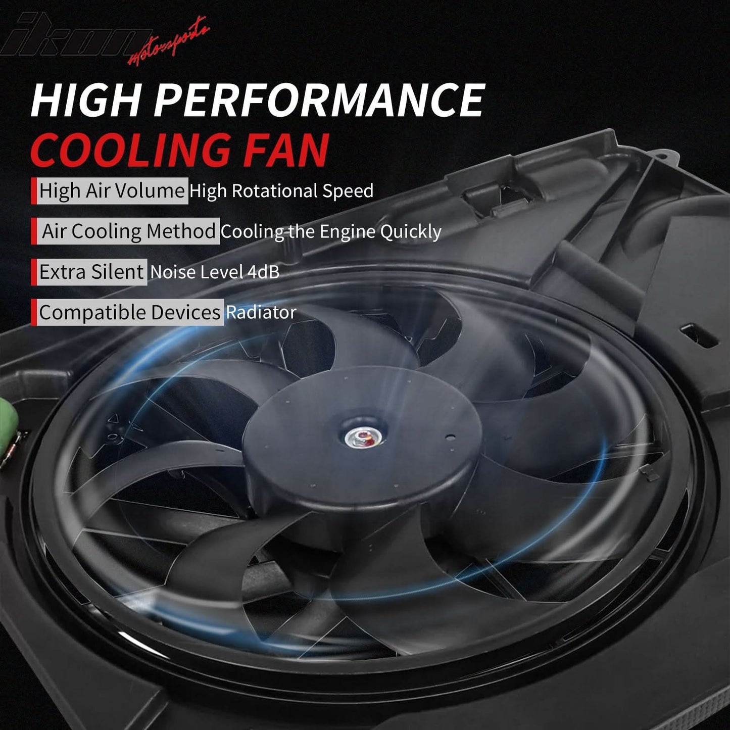 2014-2015 Kia Optima 2.4L 2014 Hyundai Sonata 2.4L Engine Cooling Fan
