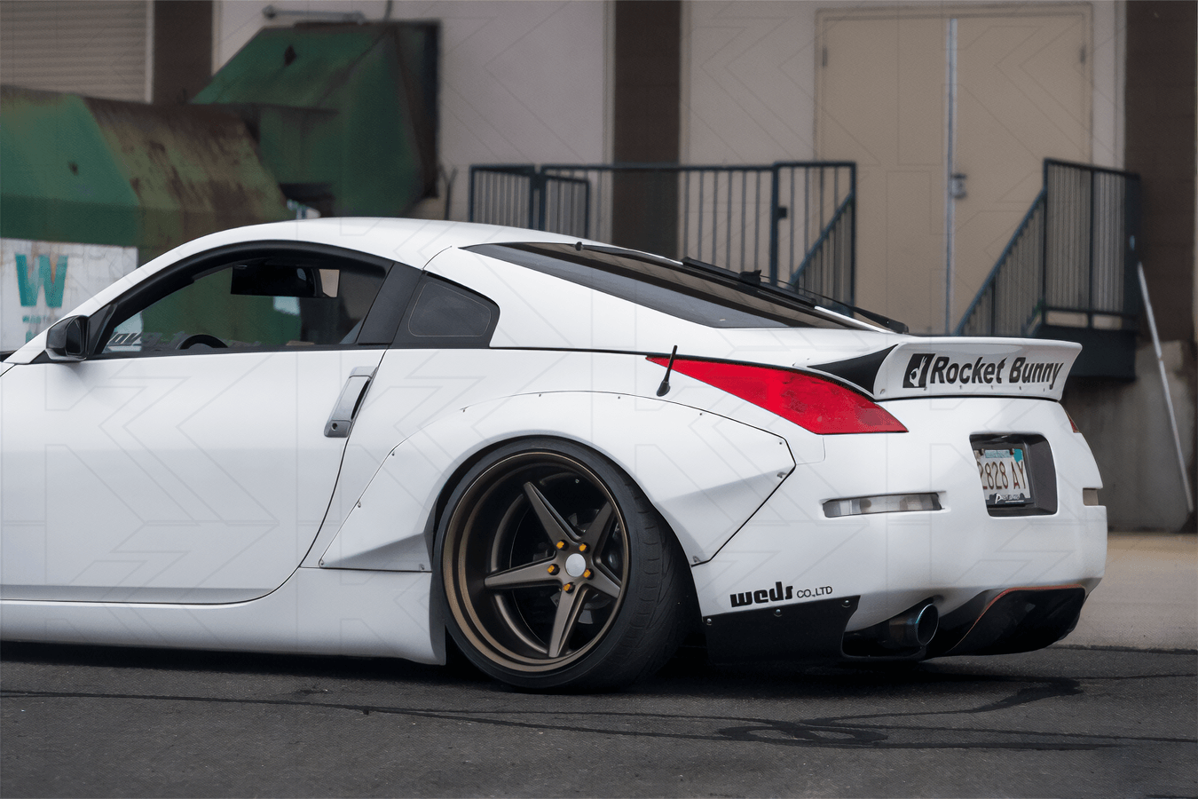 Nissan Fairlady 350z Black Rocket Bunny Style Duck Tail Trunk Spoiler (2002 - 2008)