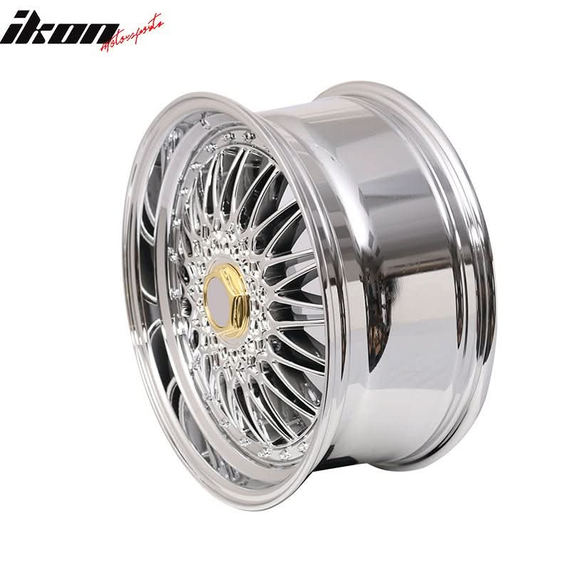 (4) 18X8.0 +35 5X114.3 / 5X120 Step Lip Deep Dish Mesh Wheels Rims