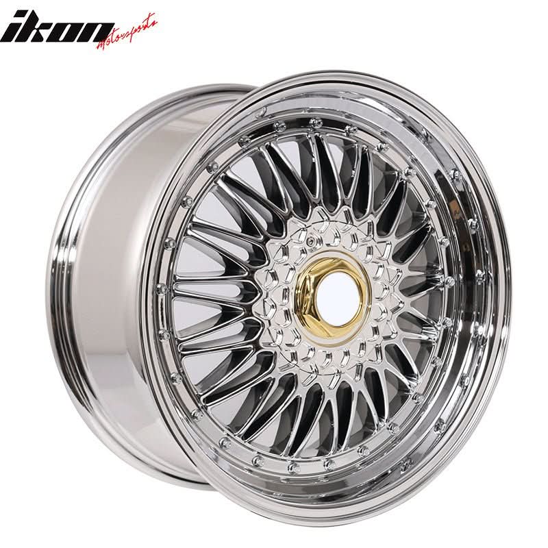 (4) 18X8.0 +35 5X114.3 / 5X120 Step Lip Deep Dish Mesh Wheels Rims