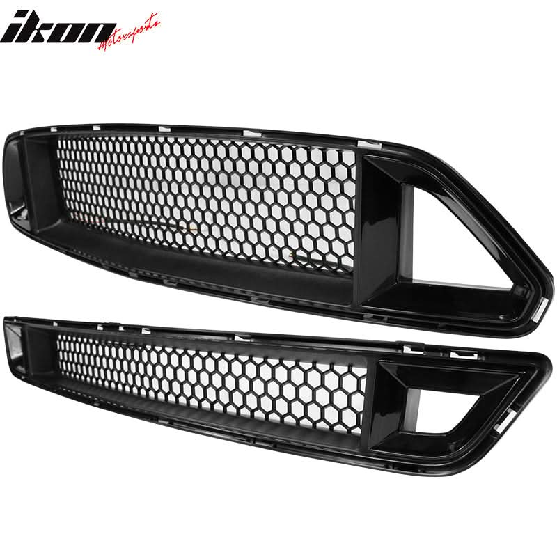 2015-2017Â Ford Mustang Front Upper Mesh Grille Smoked DRL Turn Signal