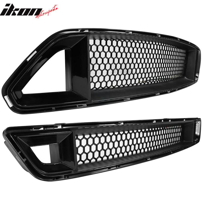 2015-2017Â Ford Mustang Front Upper Mesh Grille Smoked DRL Turn Signal