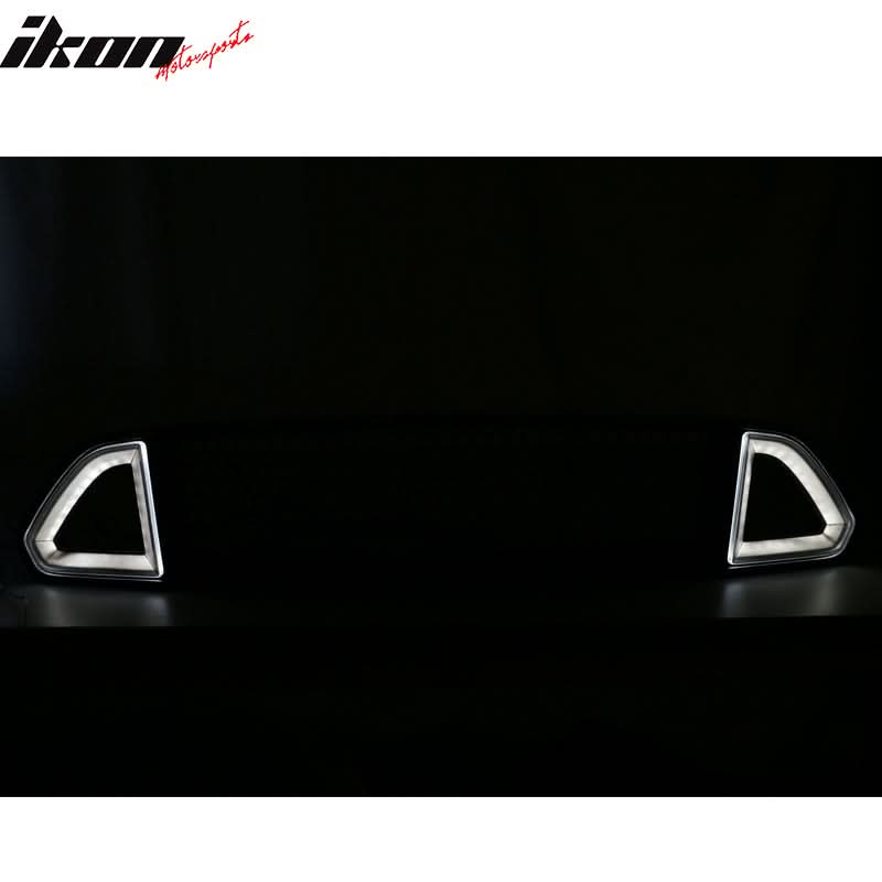 2015-2017Â Ford Mustang Front Upper Mesh Grille Smoked DRL Turn Signal