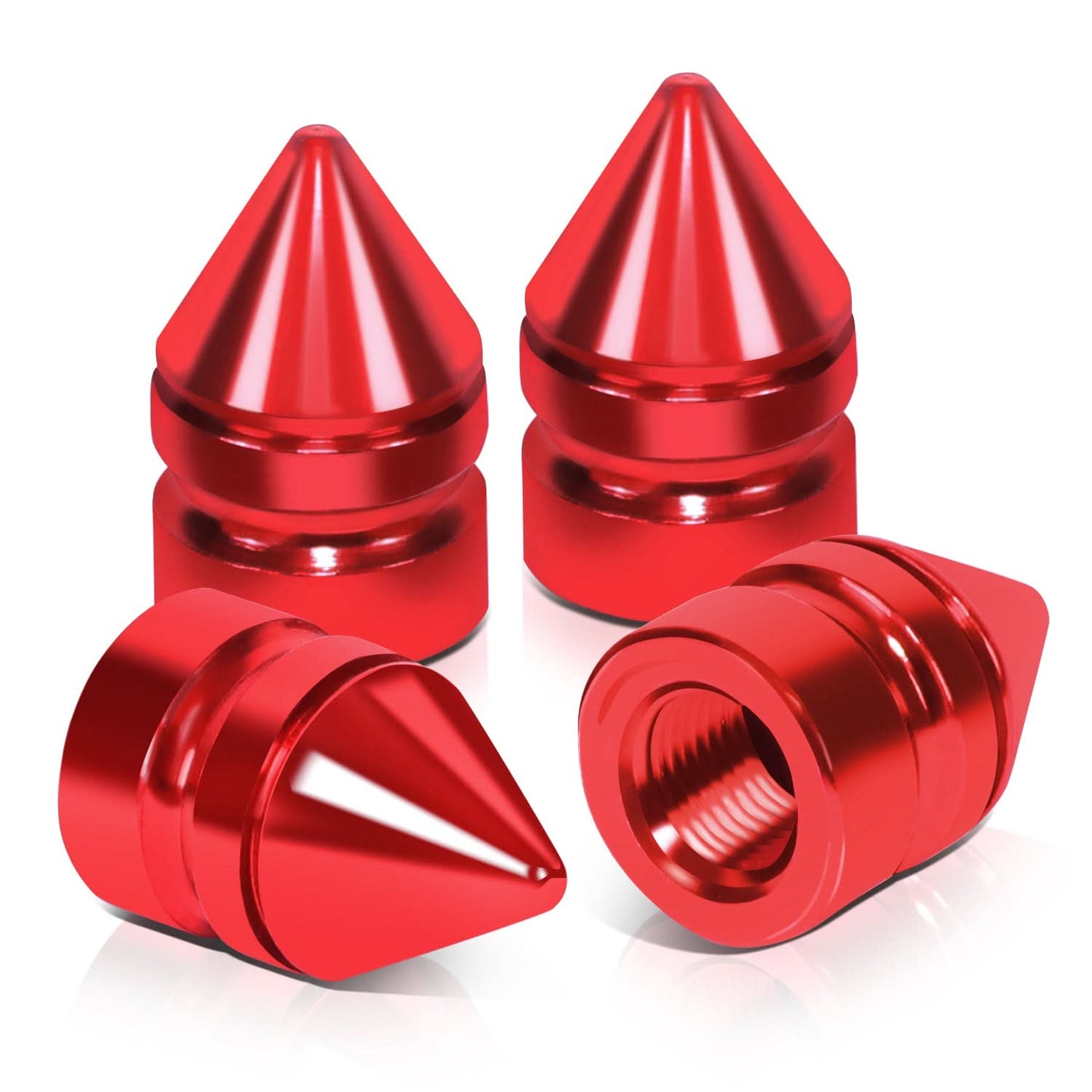 RT 011 Spiked Red Valve Caps