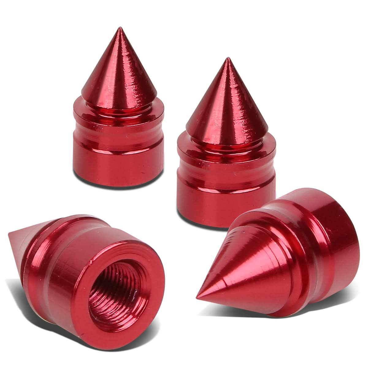 RT 011 Spiked Red Valve Caps