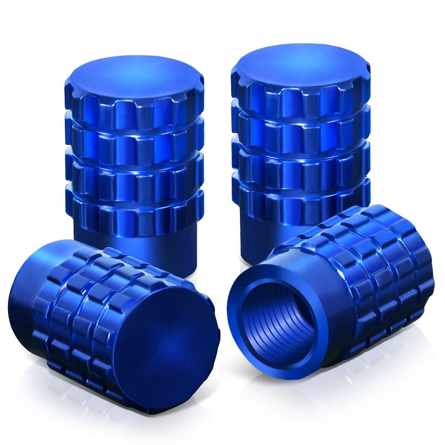 RT 046 Full Cut Blue Valve Caps