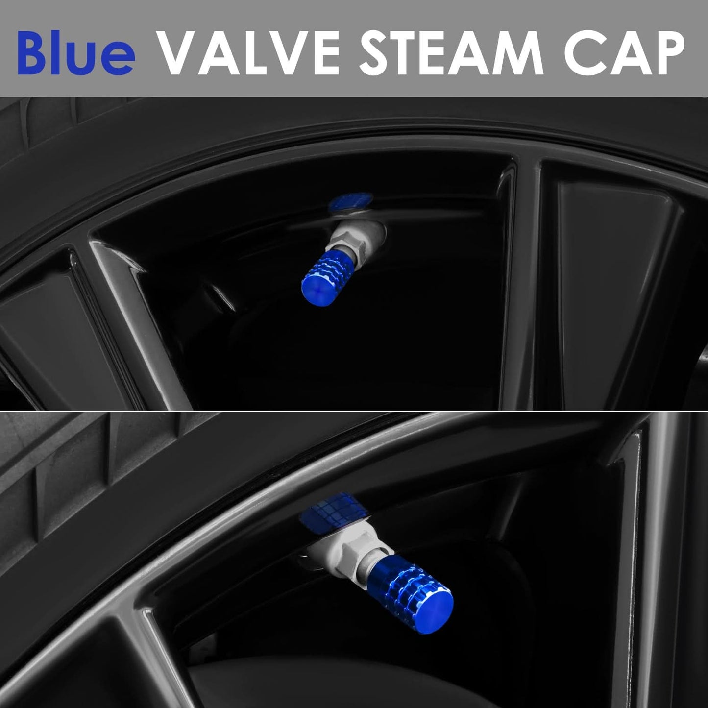 RT 046 Full Cut Blue Valve Caps