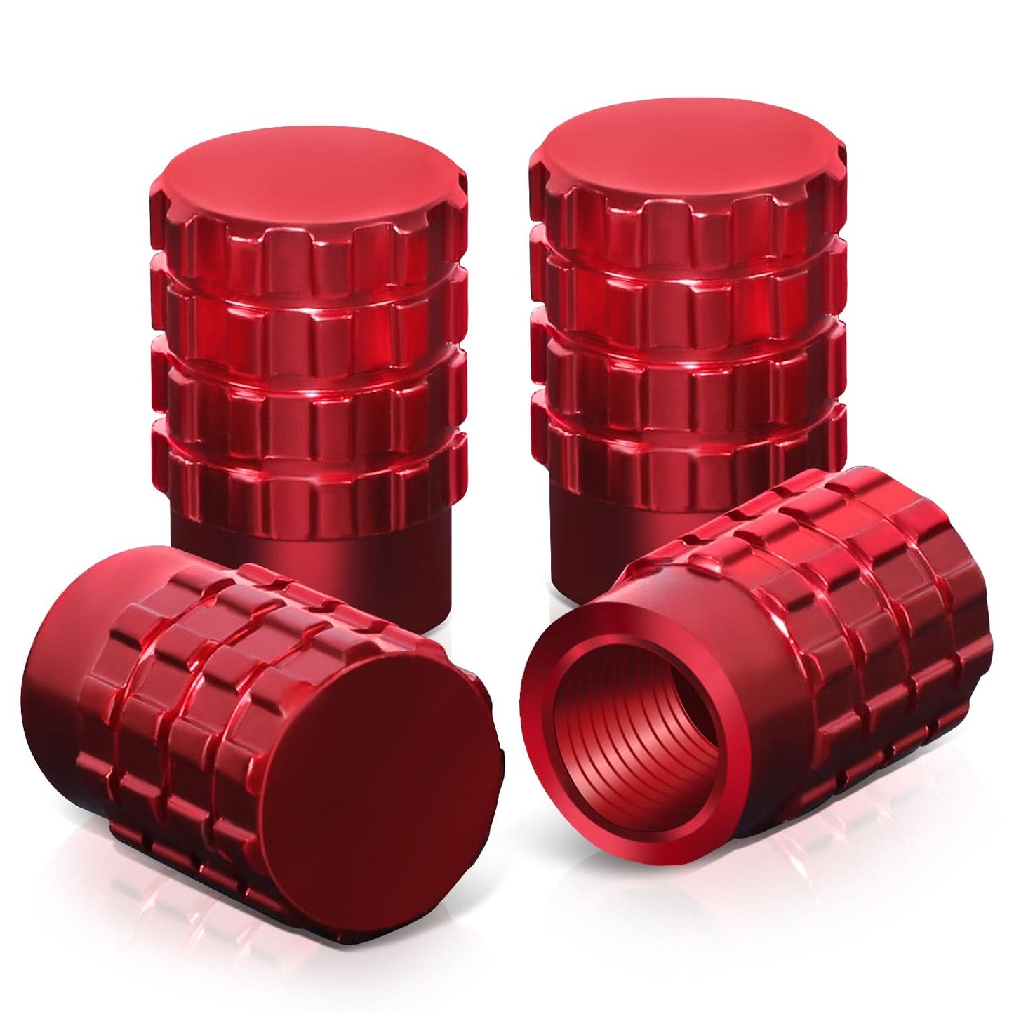 Universal RT 046 Full Cut Red Valve Caps