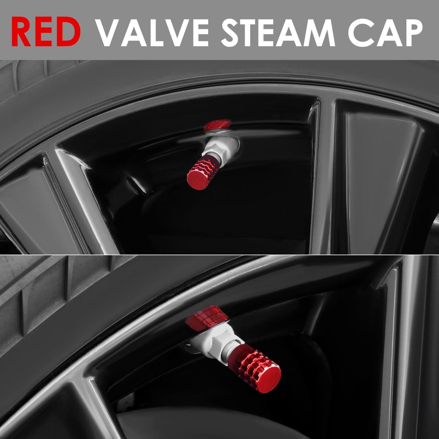 Universal RT 046 Full Cut Red Valve Caps