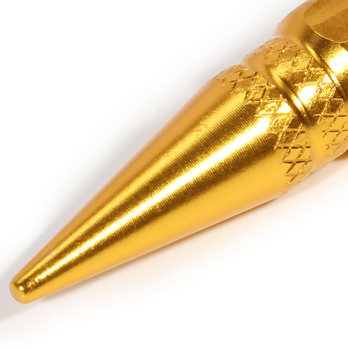 Spiked Lug Nut Style Valve Caps - 60MM Gold