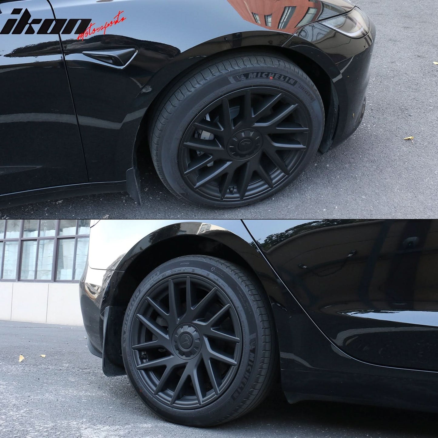 2024-2025 Tesla Model 3 18'' OE Style Wheel Covers Hubcap Matte Black