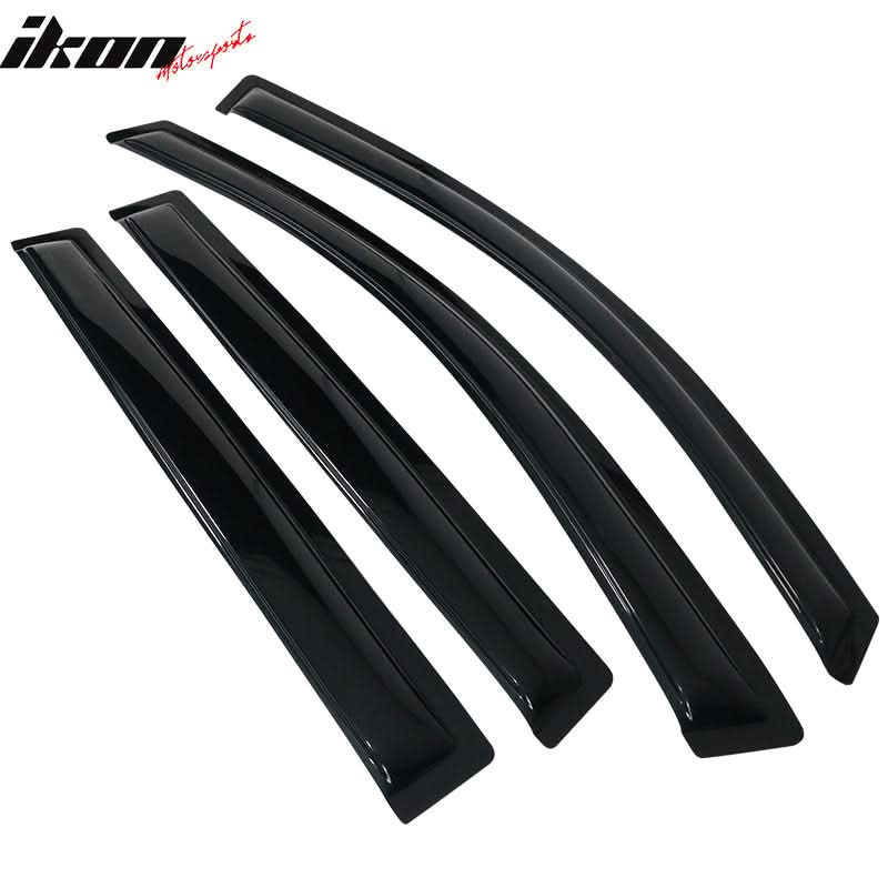 2007-2013 Acura MDX Visor Windows Rain Guard Acrylic Slim Style Smoke