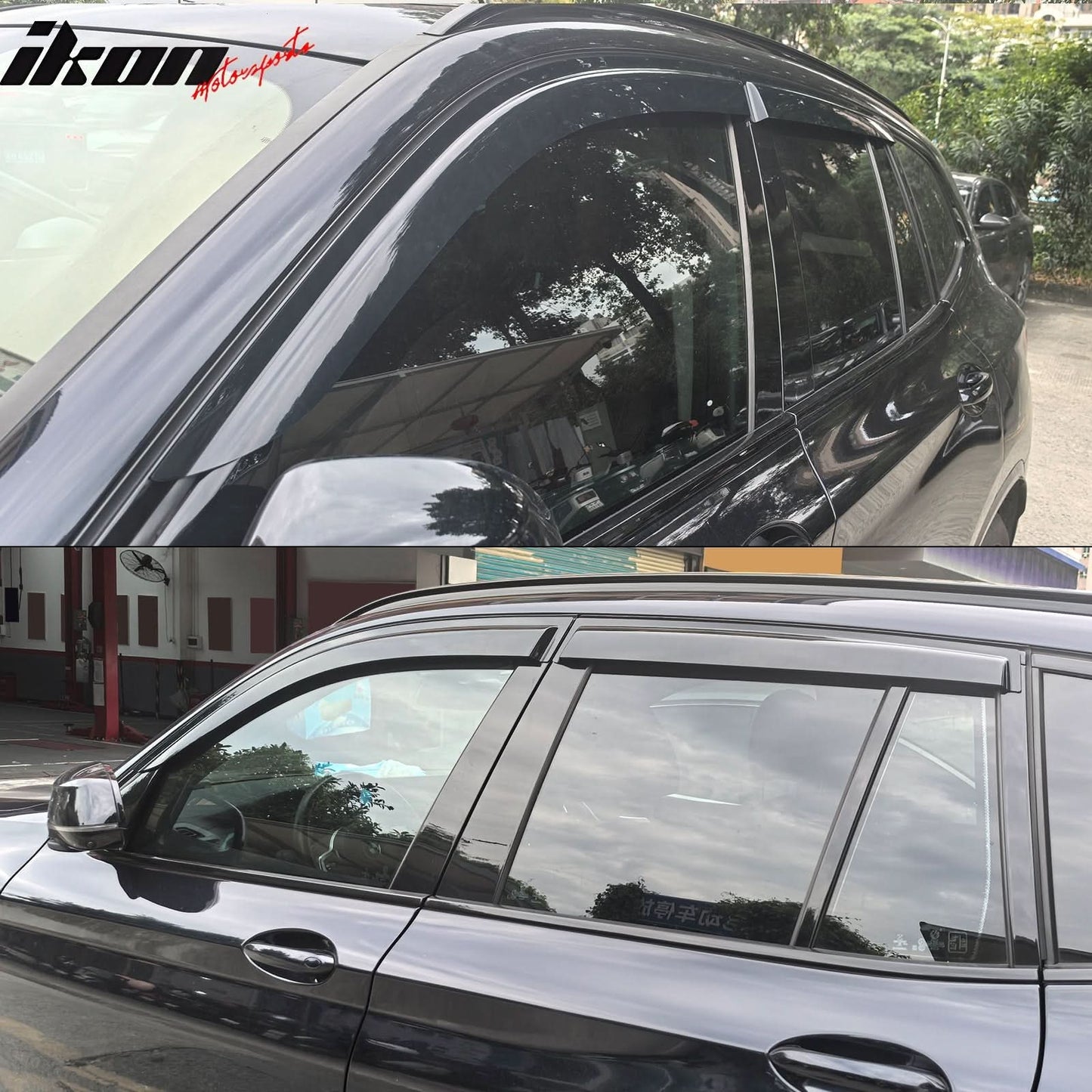 2018-2024 BMW G01 X3 4PCS Tape on Window Visors Vent Rain Sun Guards