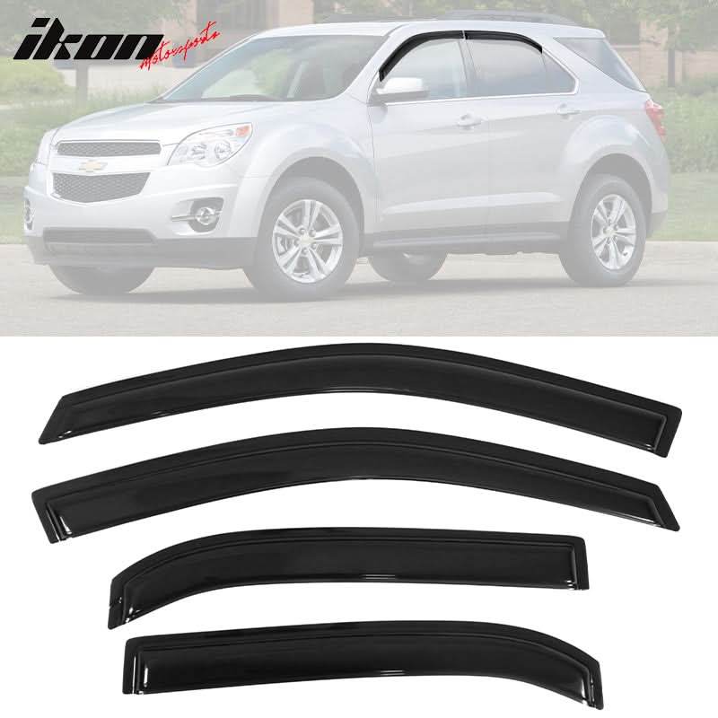 2010-2017 Chevy Equinox Slim Style Smoke Window Visors Guard Acrylic