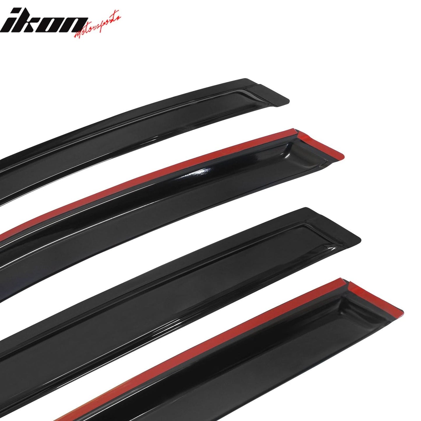 2008-2011 Ford Focus 4Door Acrylic 4PC Tape On Window Visors Guard