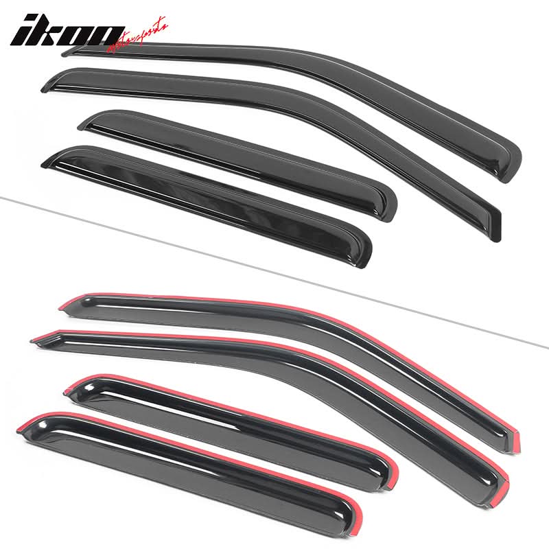 1999-2016 Ford F250-F550 Super Duty Crew Cab Tape On Window Visors
