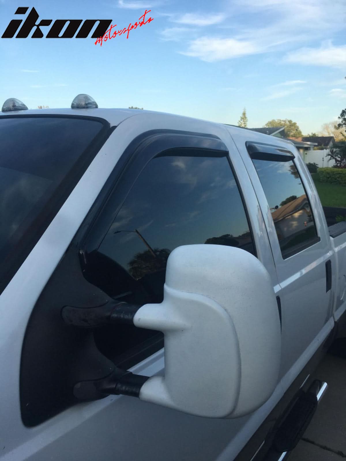 1999-2016 Ford F250-F550 Super Duty Crew Cab Tape On Window Visors