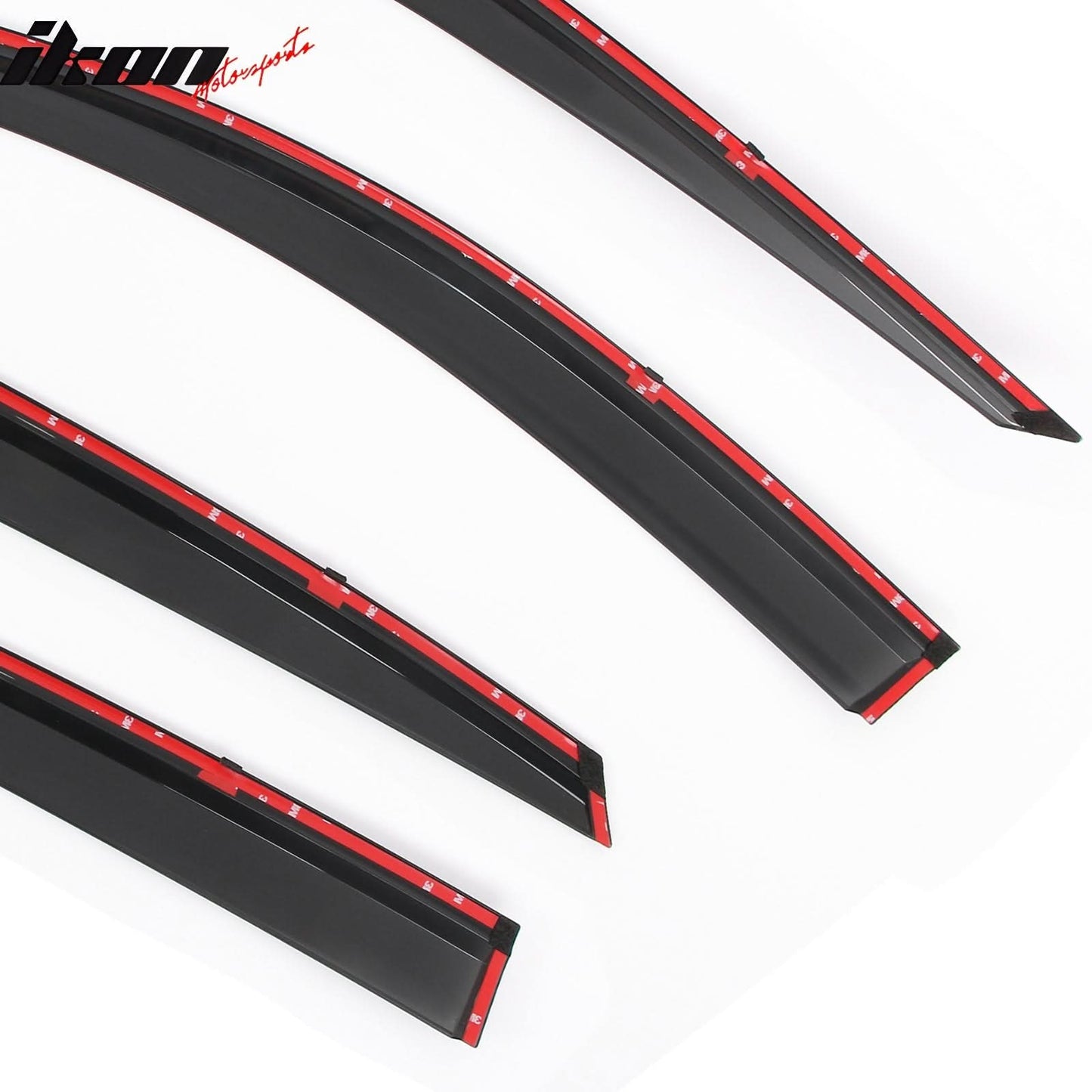 2018-2025 Honda Accord Window Visor Vent Rain Guard W/Chrome Trim PMMA