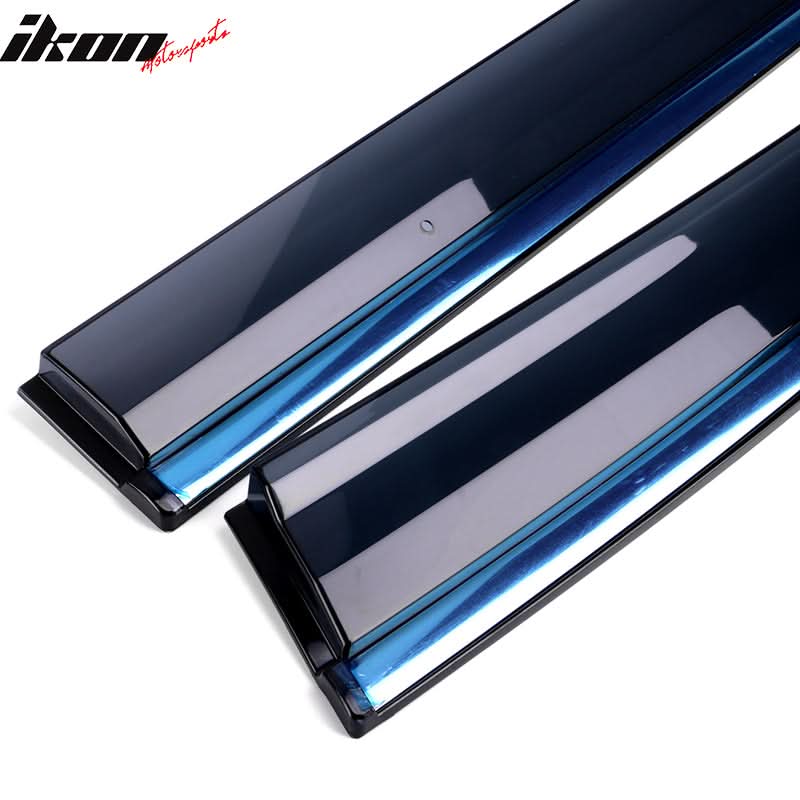 2011-2017 Honda Odyssey Polycarbonate Window Visors W/ Chrome Trim 4PC