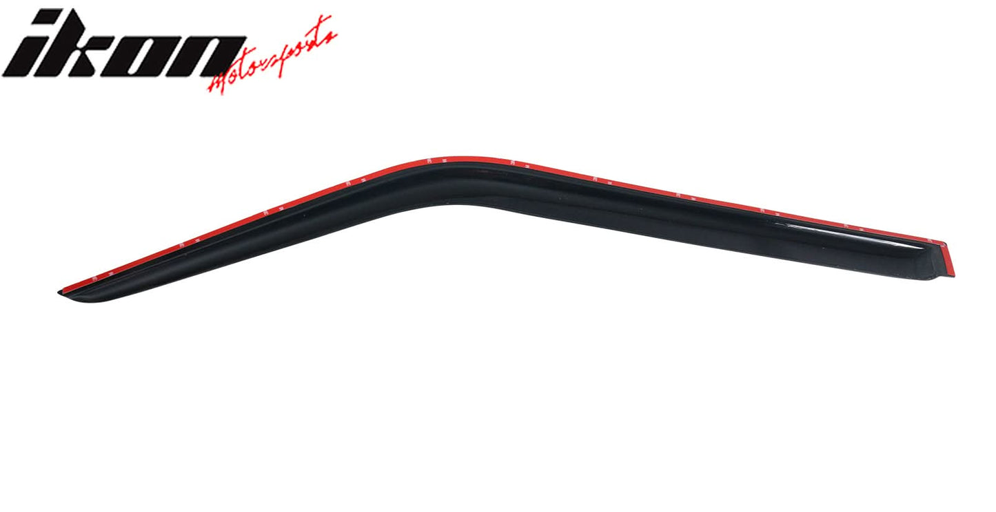 2007-2018 Jeep Patriot Tape on Visor Window Rain Guard Acrylic 4PC
